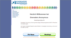 Desktop Screenshot of overeatersanonymous.de