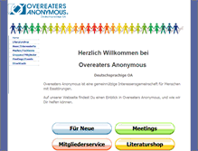 Tablet Screenshot of overeatersanonymous.de